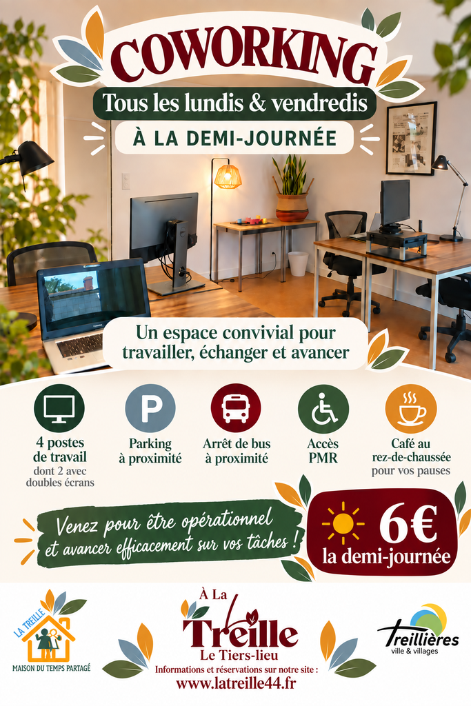 Coworking 1/2 journée